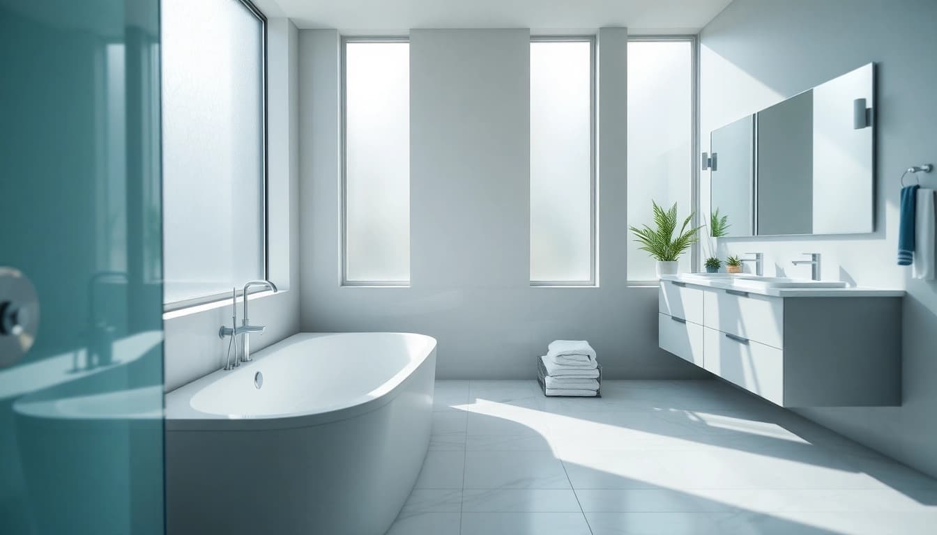 Transforming a space with bathroom remodeling showcasing elegant fixtures and a calming color palette.