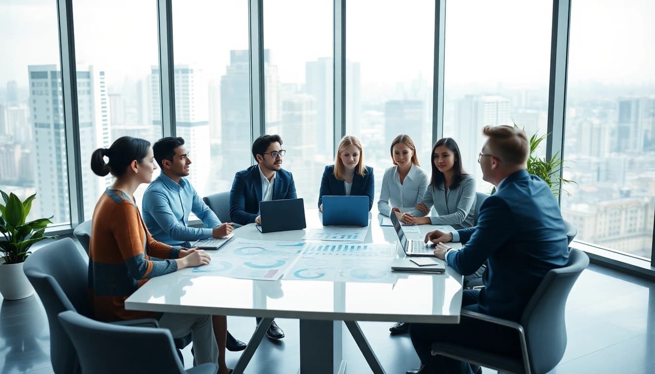 Find competitor customer list in a professional business meeting where diverse teams strategize together.
