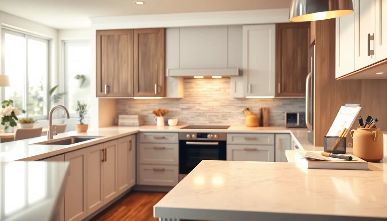 Enhance your home with Cabinet Refacing Largo FL showcasing modern kitchen designs and quality finishes.