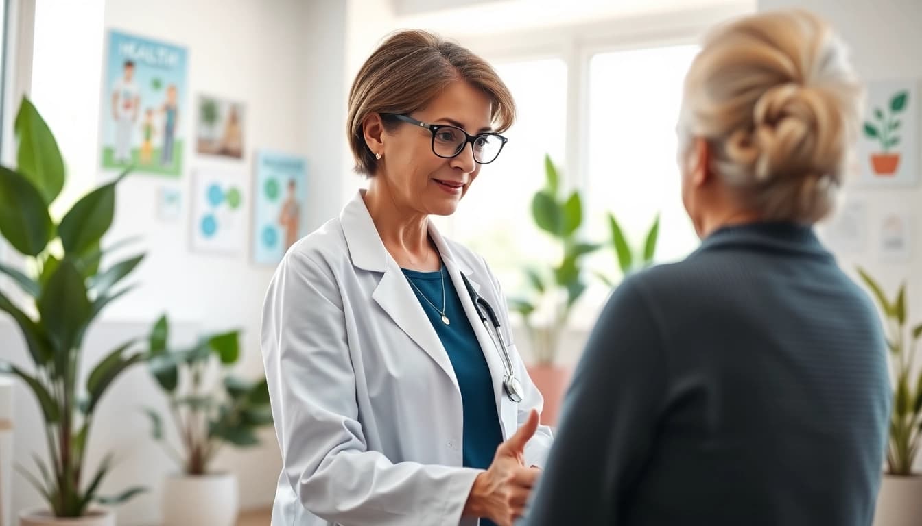 Health consultation highlighting an attentive health practitioner assisting a patient.