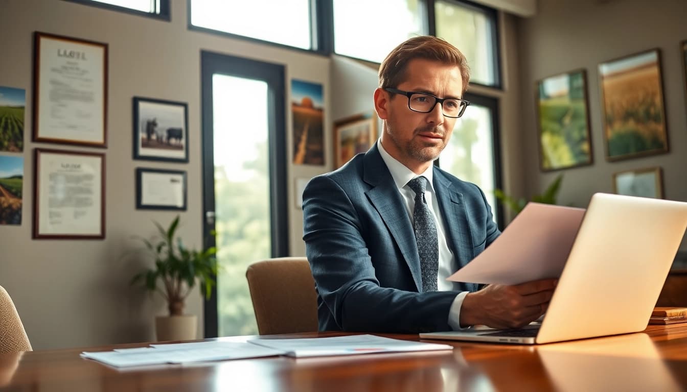 Consulting with an agriculture lawyer about legal matters in agriculture.