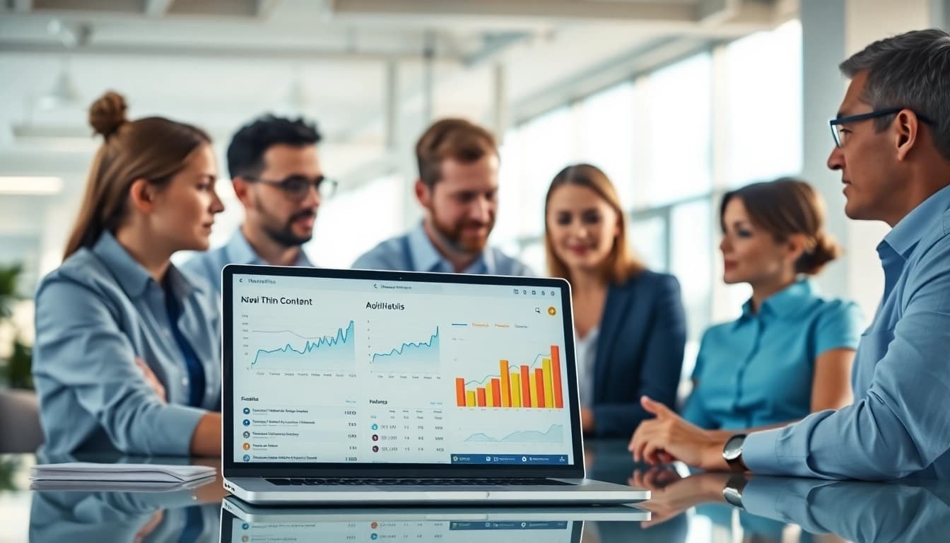 Remove thin content effectively with a professional digital marketing team working on website metrics.