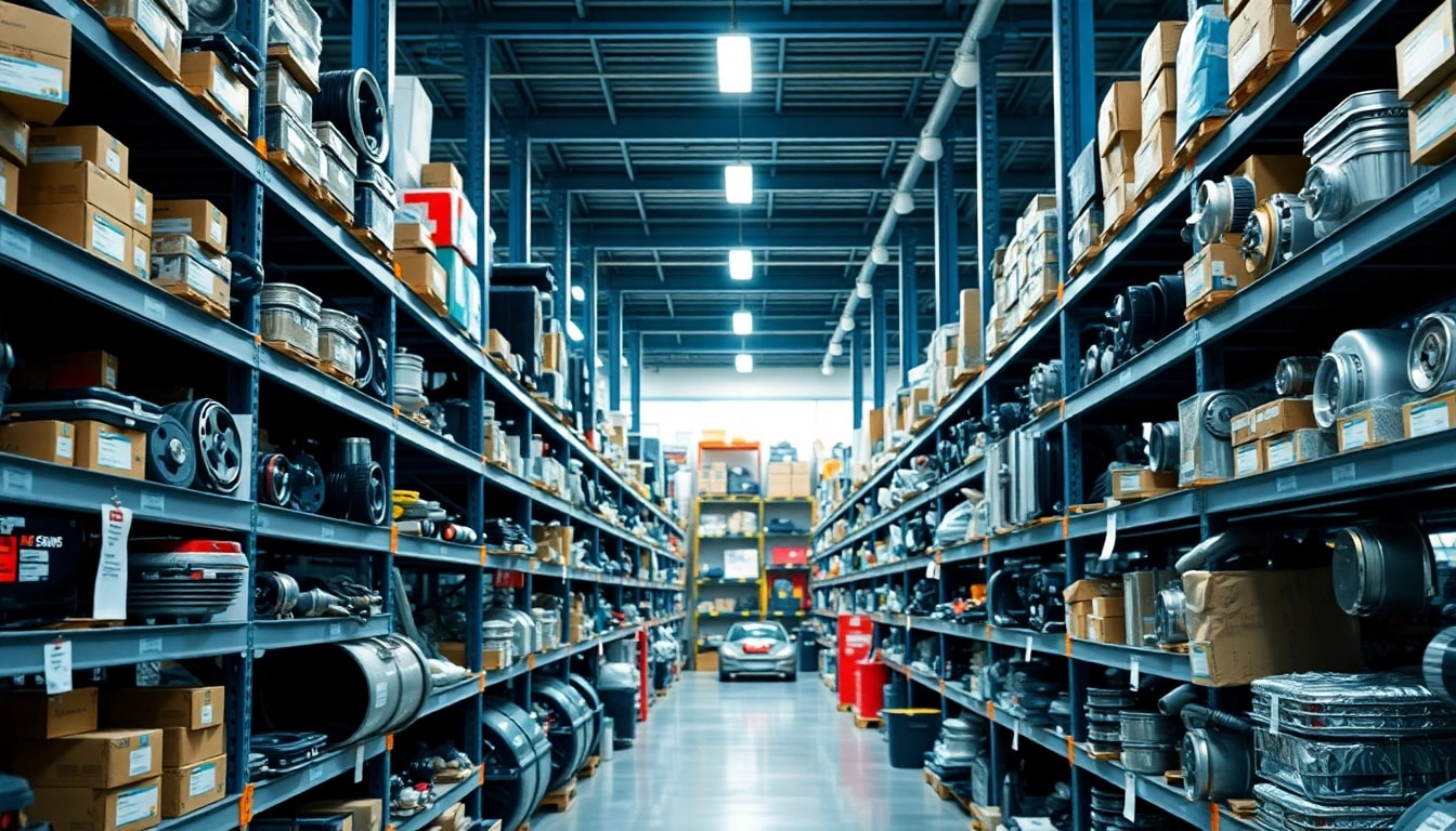 Browse quality automotive parts at https://factoryoemsupply.com/ in a well-organized warehouse setting.