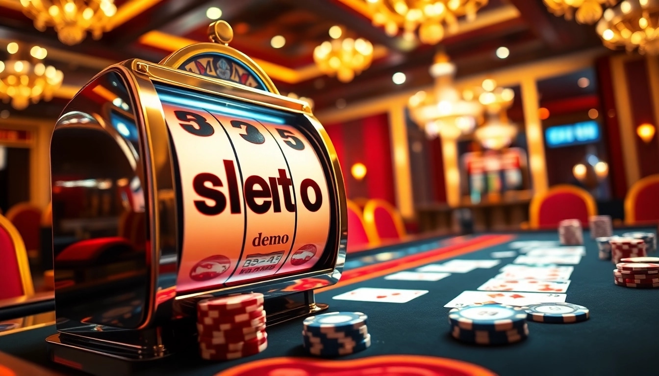 Experience the thrill with slot demo scatter hitam in an upscale casino setting filled with excitement.