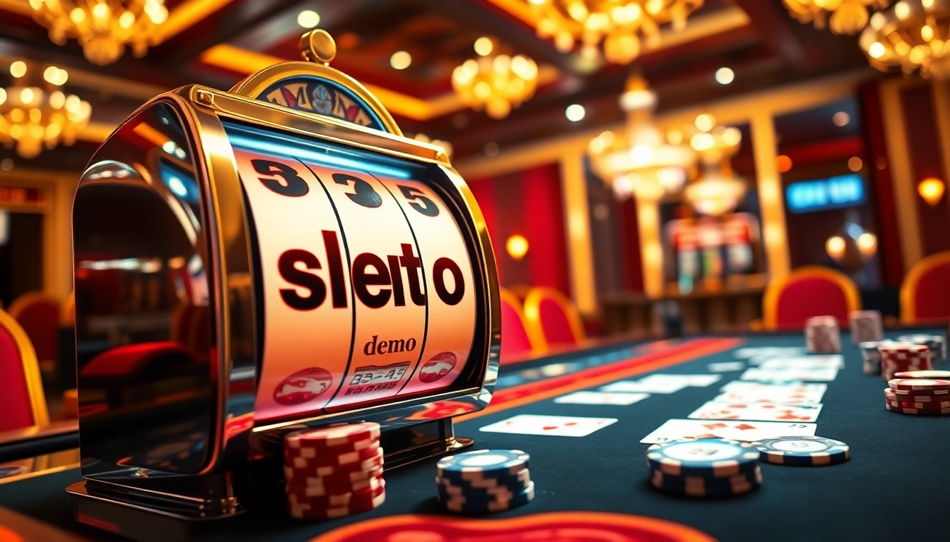 Experience the thrill with slot demo scatter hitam in an upscale casino setting filled with excitement.