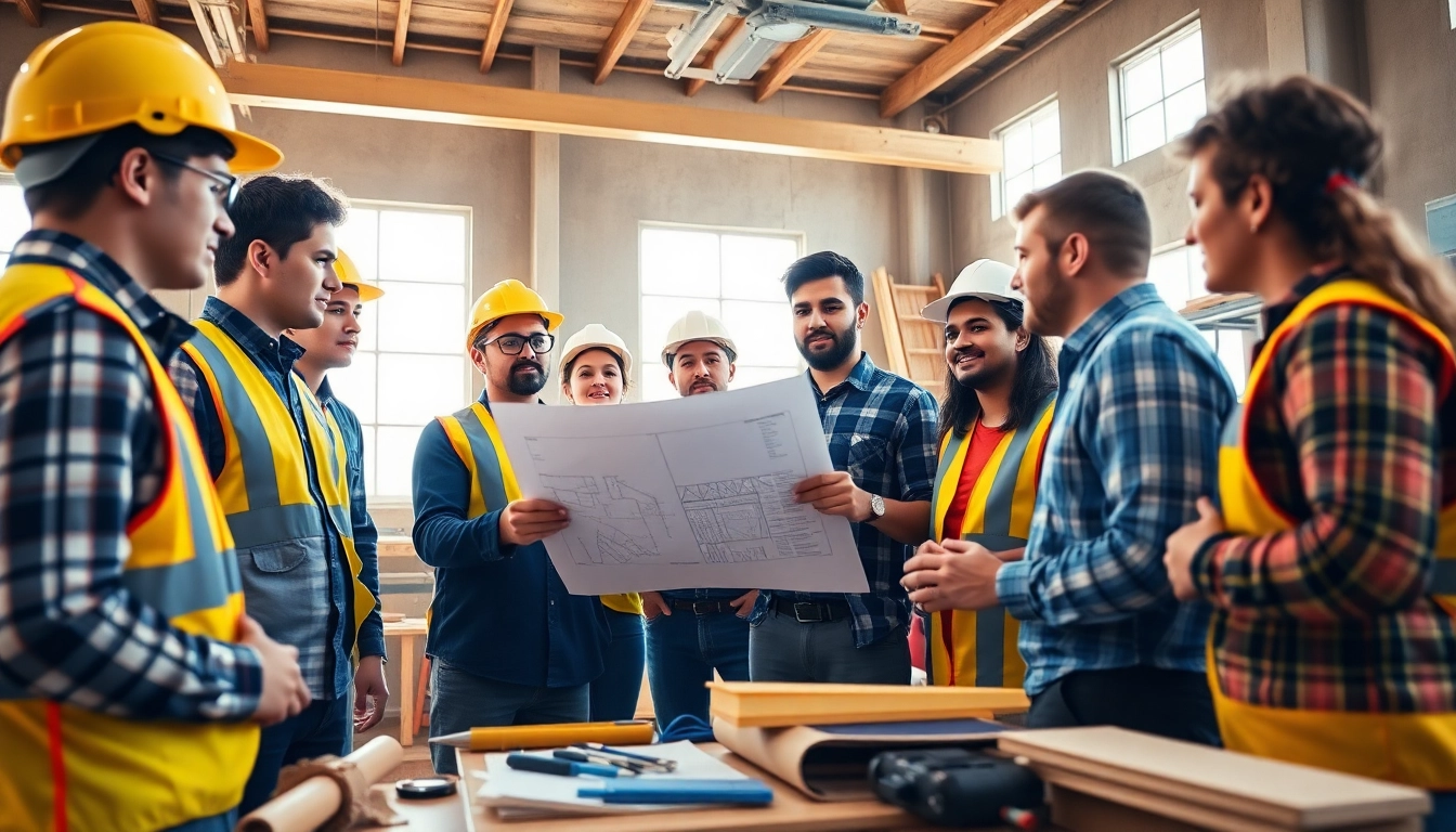 Students learning at construction trade schools in Texas with hands-on training and expert guidance.