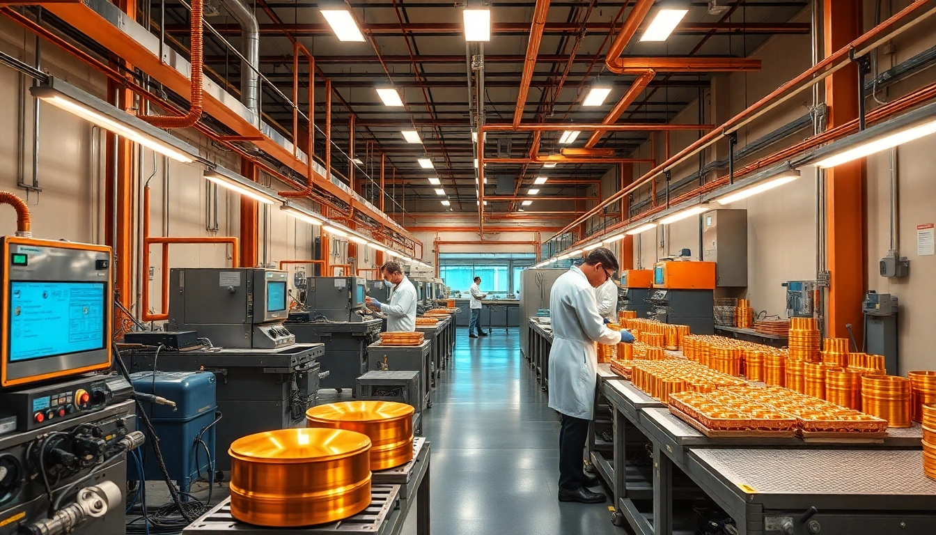 High-quality copper plating malaysia facility showcasing modern machinery and technicians.