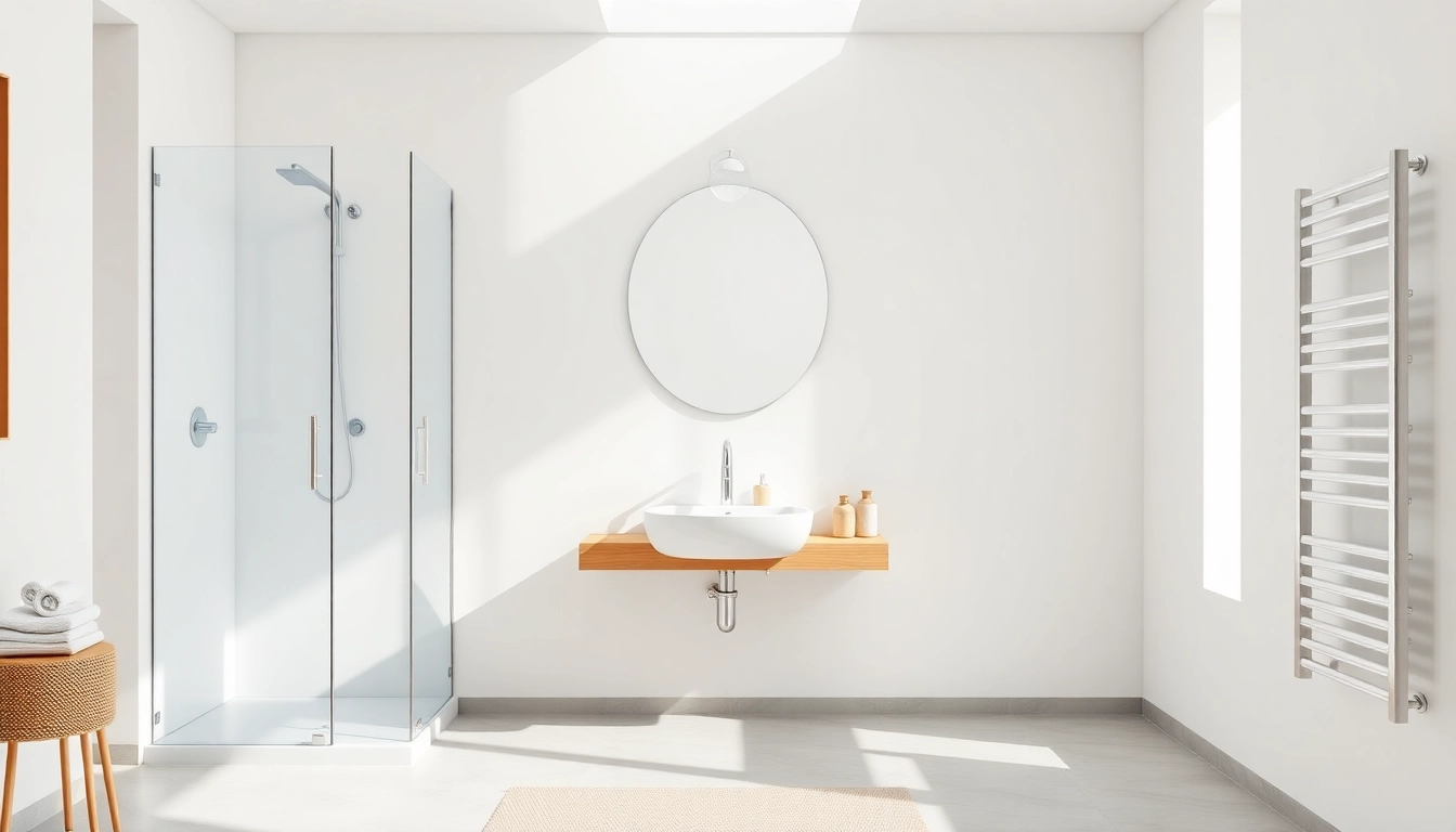 Gestalten Sie Ihr Bad mit Sonni sanitär Produkten, die elegante Duschen und Heizkörper bieten.