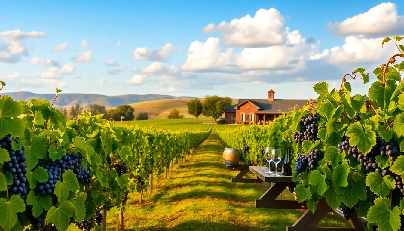Enjoying the scenic views of Clarksburg wineries with lush vineyards in full bloom.