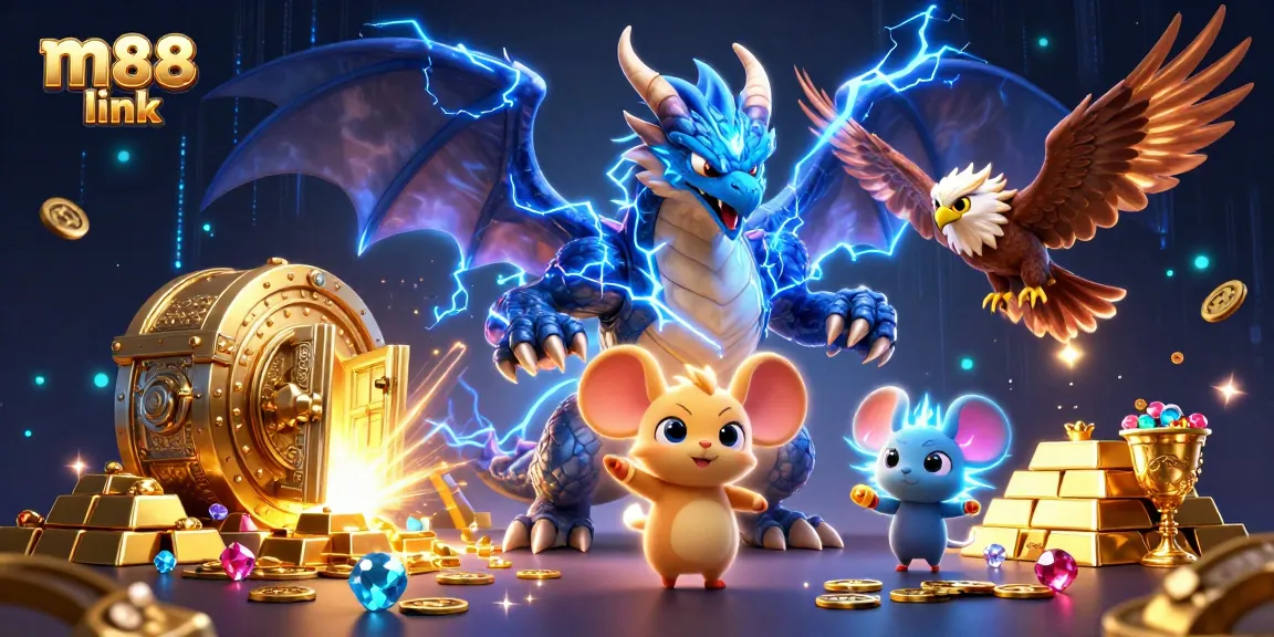 Bet on the dynamic action at m88 link featuring vibrant characters and thrilling casino elements.