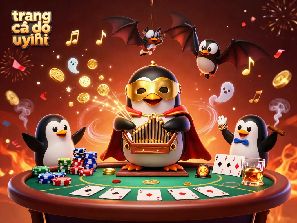 Trải nghiệm trang cá độ uy tín với hình ảnh 3D mô phỏng phượng hoàng và thêm yếu tố bài poker.