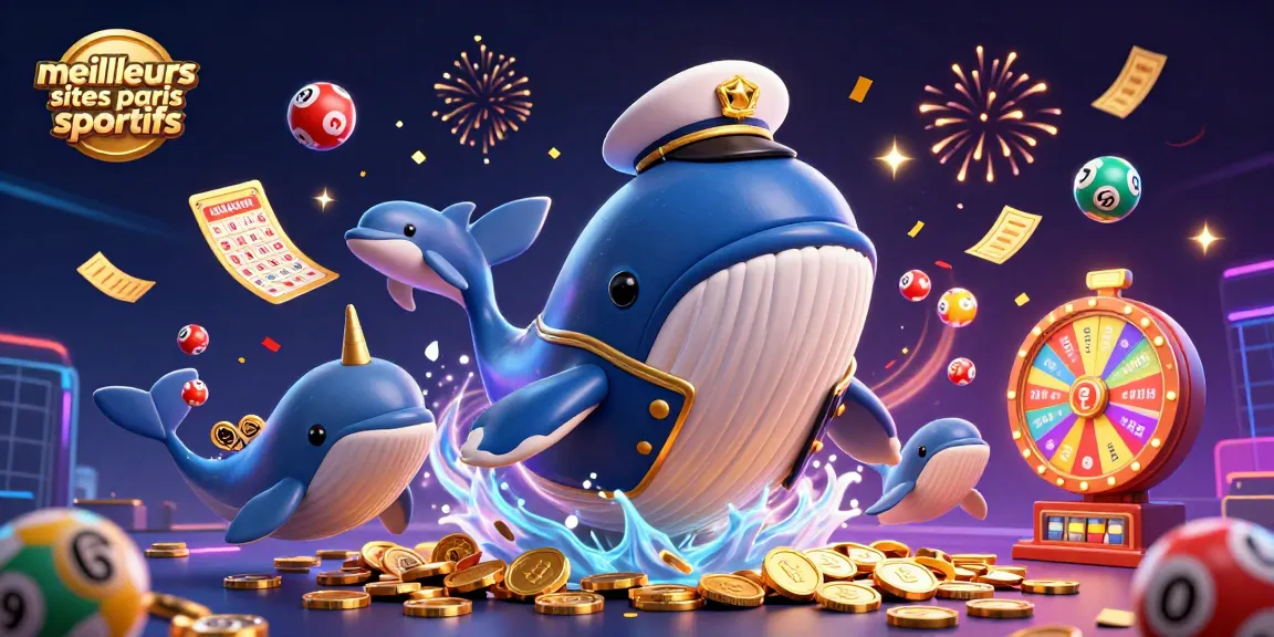Pariez sur les meilleurs sites paris sportifs avec une illustration 3D dynamique de personnages marins et éléments de casino.