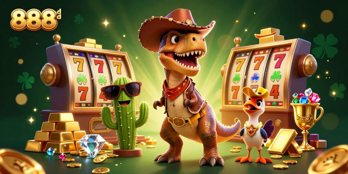Engage with 888vnd’s thrilling casino games featuring vivid characters, gold treasures, and jackpot excitement.