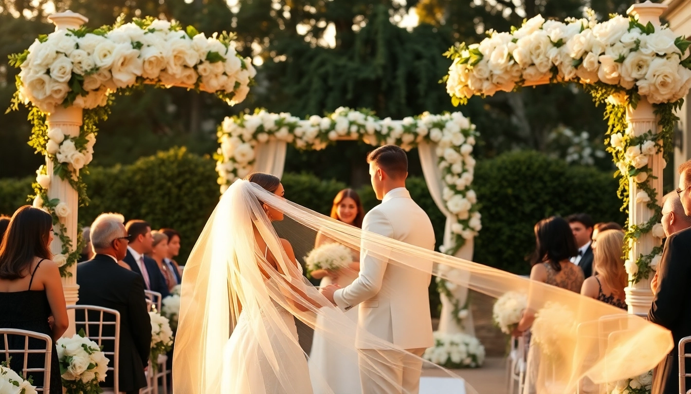Celebrate your special day at a picturesque Jacksonville Wedding Venue, adorned with elegant flowers and vibrant greenery.