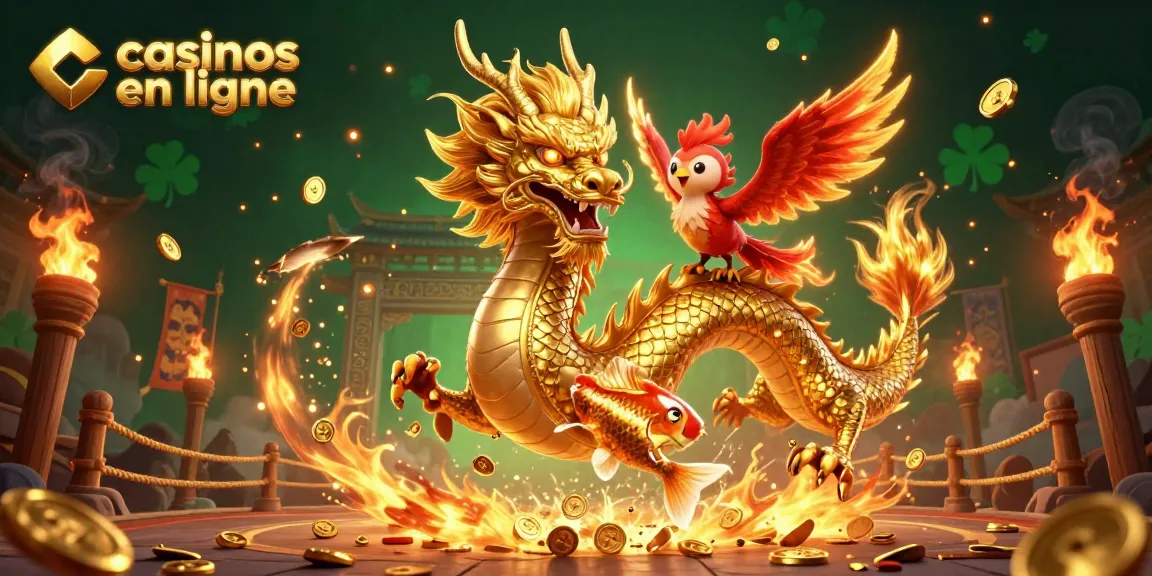 Jouez aux casinos en ligne avec des machines à sous captivantes, dragon et phoenix en embuscade.