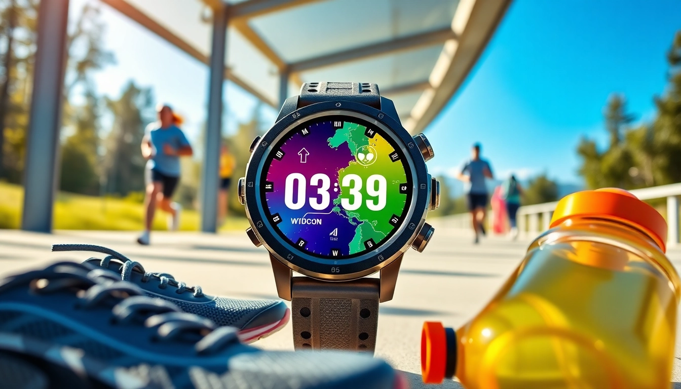 Explore the features of the Explorer Plus GPS Smart Watch in an active outdoor setting.