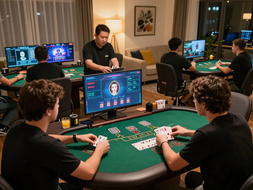 Players engaging in a live dealer blackjack game while exploring the hidden wiki's links.
