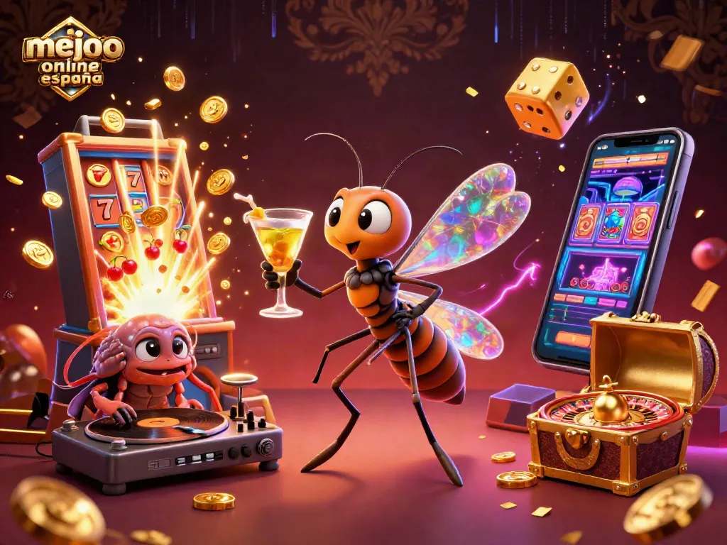 Juega en el mejor casino online España y disfruta de promociones en una divertida ilustración temática.