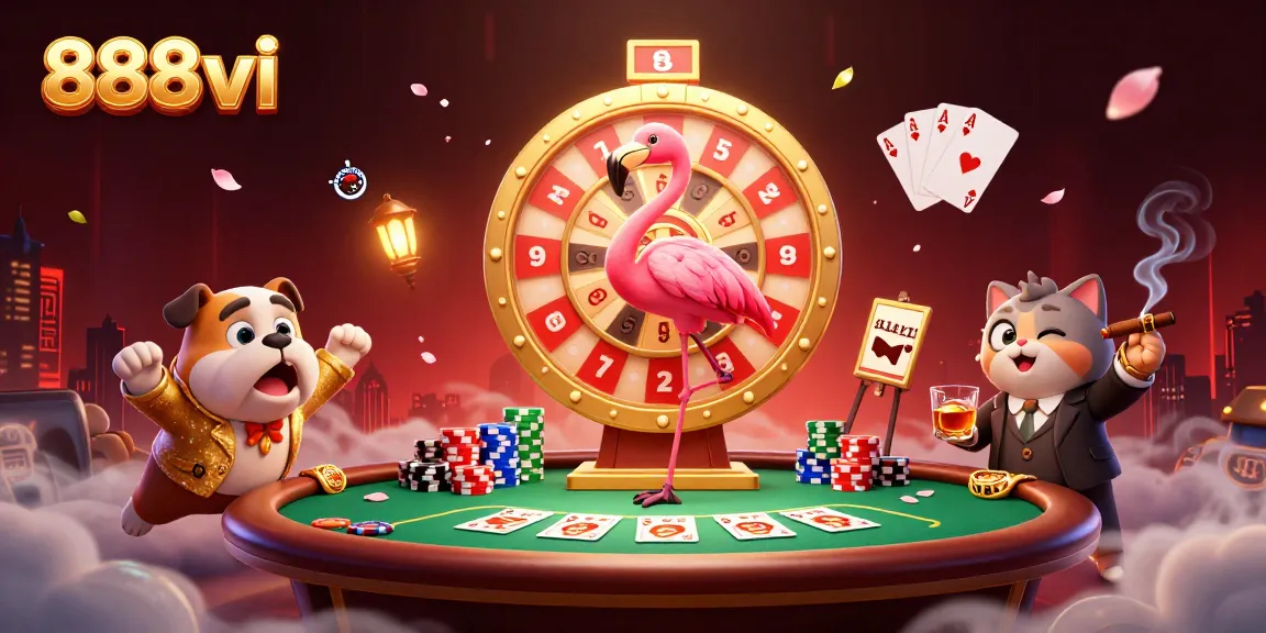 Engage in thrilling casino experiences with 888vi featuring vibrant characters and rich gaming elements.