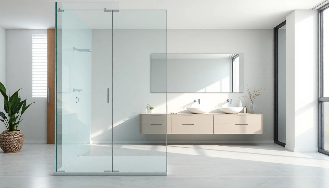 Enhance your bathroom with a stylish semi-frameless shower screen, showcasing modern elegance and clarity.