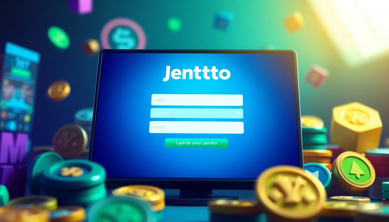 Masuk Jentoto dengan antarmuka login digital yang modern dan menarik.