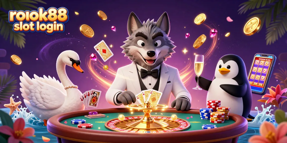 Enjoy thrilling plays at rokok88 slot login featuring vibrant casino characters and dynamic game elements.