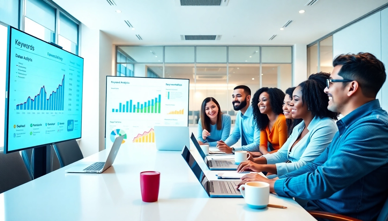 79king marketing strategy session showcasing professionals analyzing data trends.