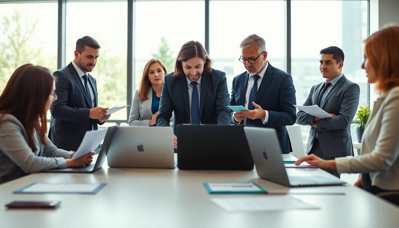 Tax Consultants in Kenya collaborating professionally in a modern office environment.