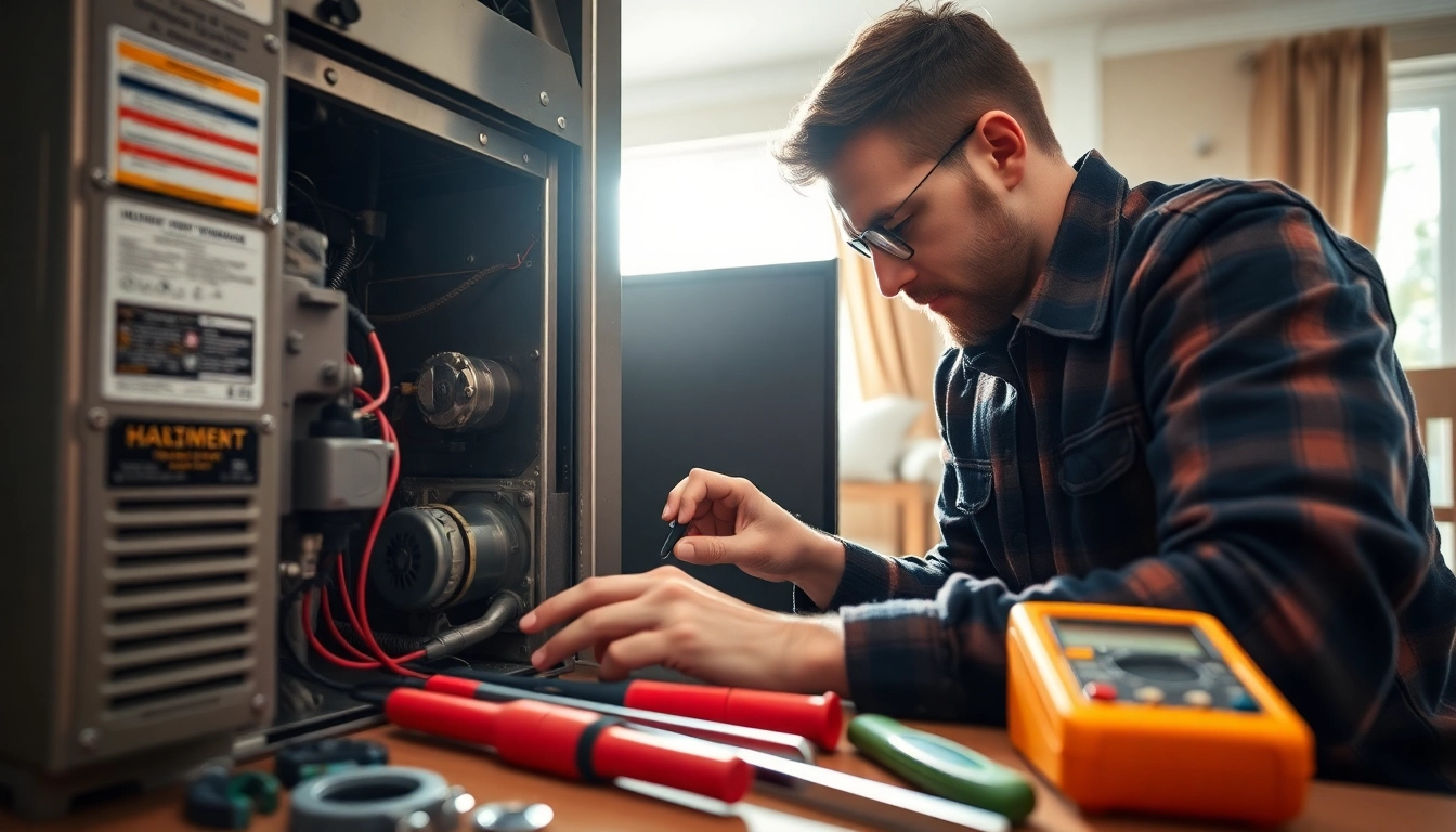 Skilled technician executing heating repair north vancouver in a modern home.