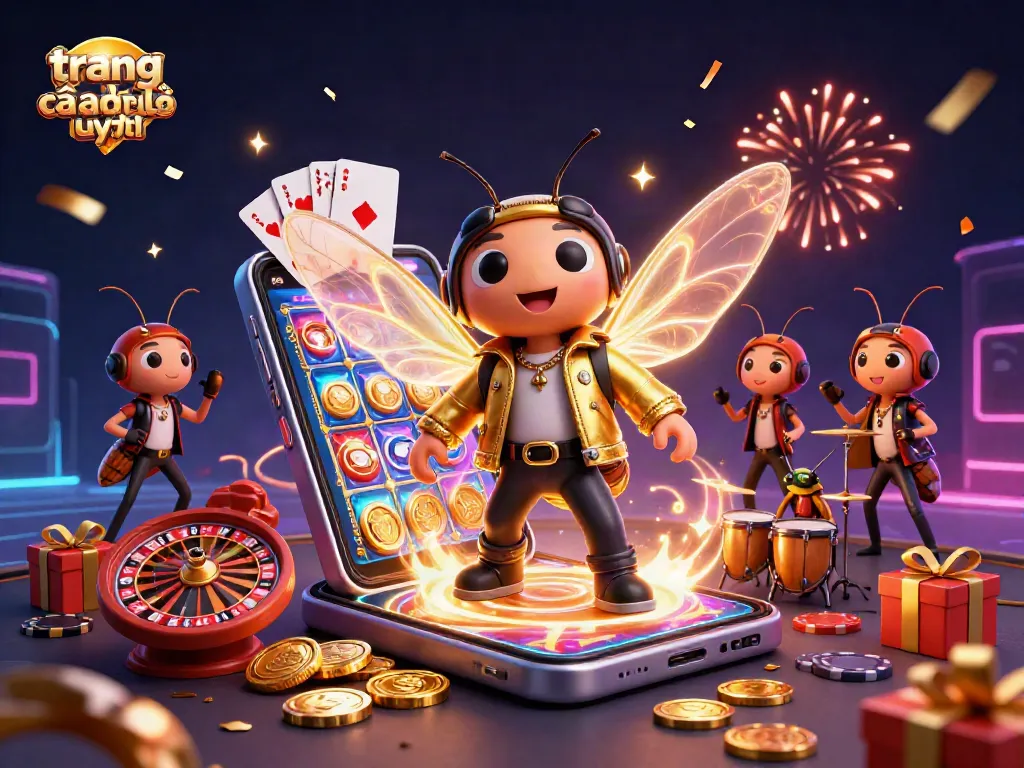 Khám phá trang cá độ uy tín với hình ảnh vui nhộn về các nhân vật 3D trong bối cảnh casino.