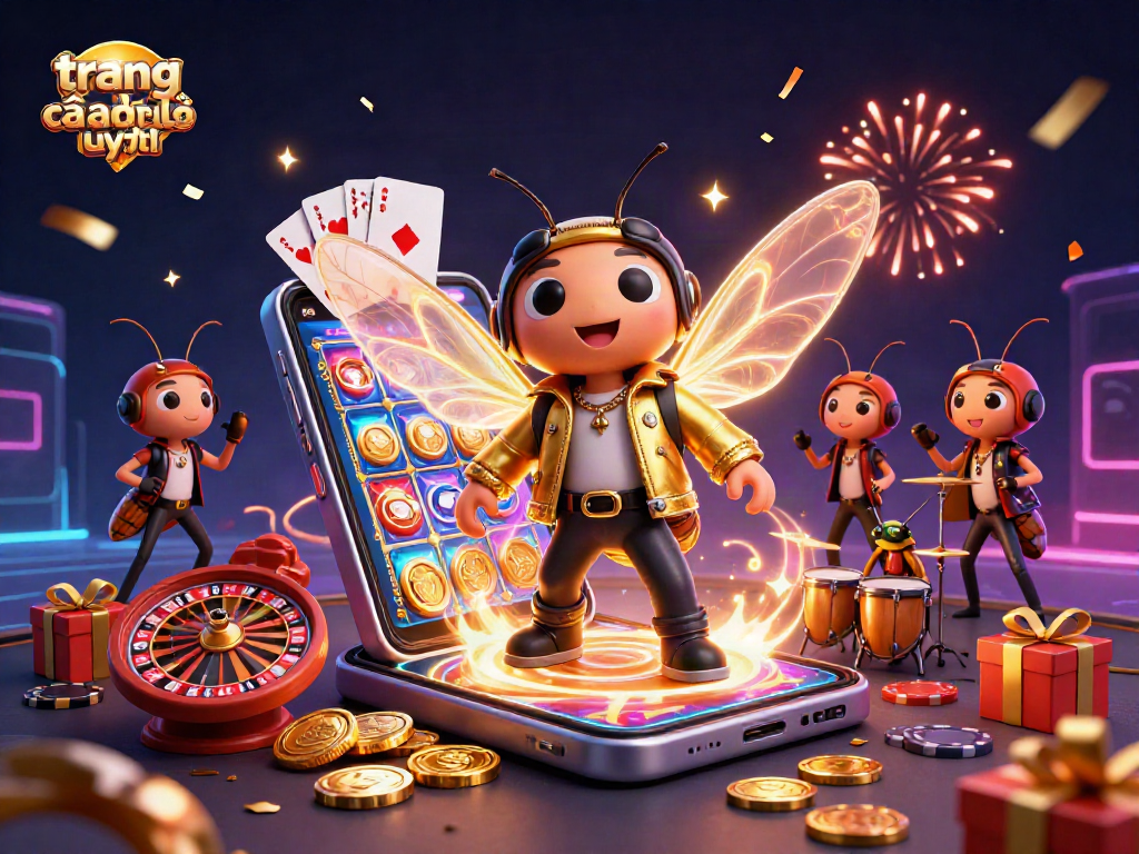 Khám phá trang cá độ uy tín với hình ảnh vui nhộn về các nhân vật 3D trong bối cảnh casino.