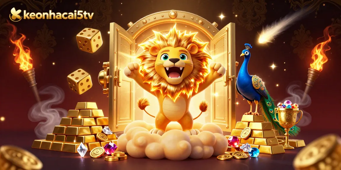 Engage in winning strategies at keonhacai5tv with vibrant casino-themed illustration.