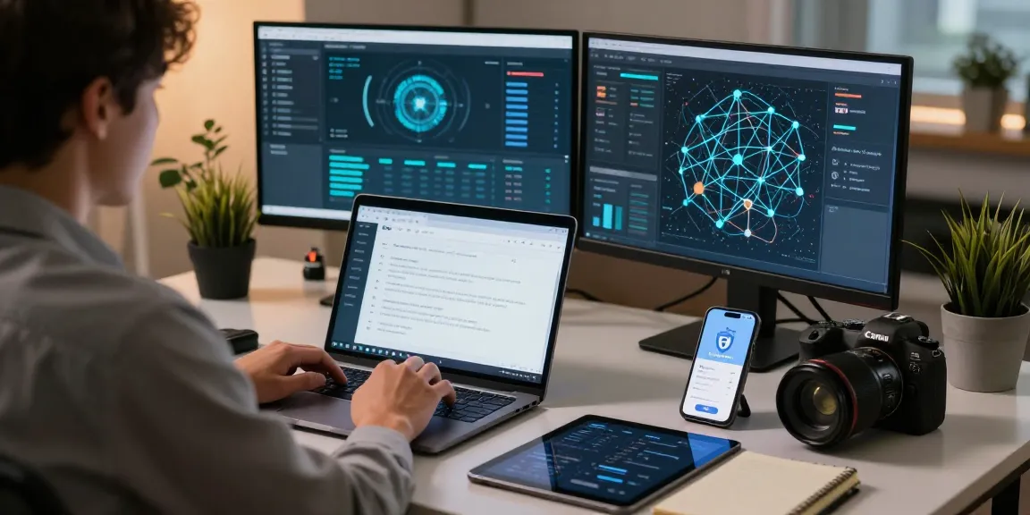 Secure browsing verification process at shs-dome5.com with multiple monitors and tech-focused setup.