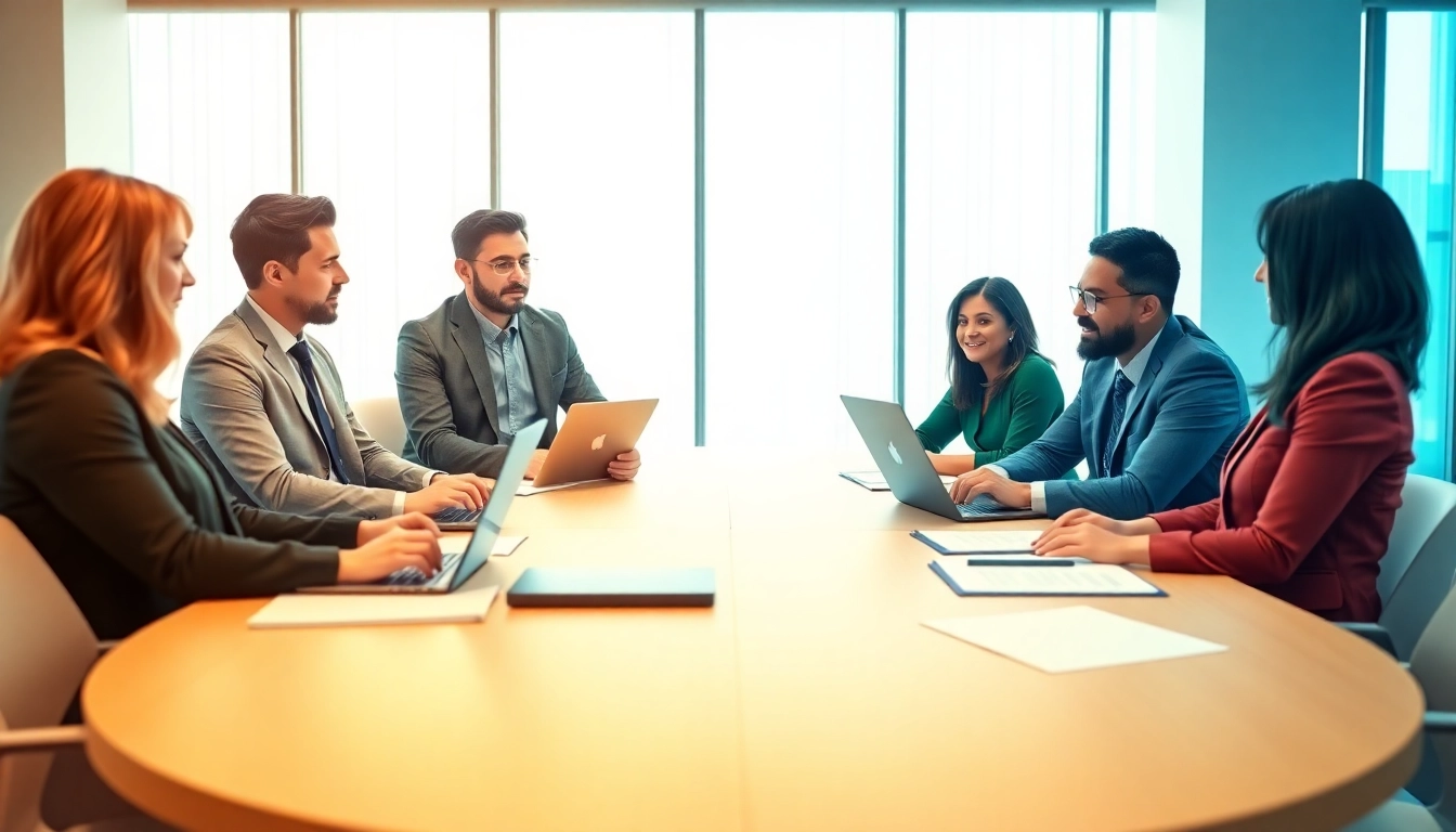 Consultants collaborating on Federal and State contracts and grants in a professional setting.