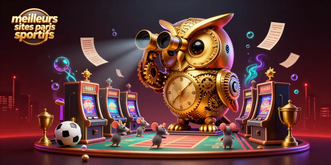 Pariez sur les meilleurs sites de paris sportifs tout en découvrant une illustration de casino animée riche en détails.