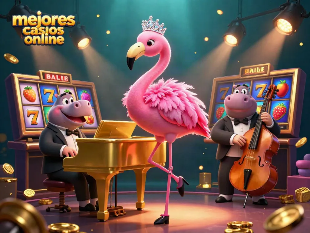 Disfruta de los mejores casinos online con esta animación vibrante de póker y jackpots emocionantes.