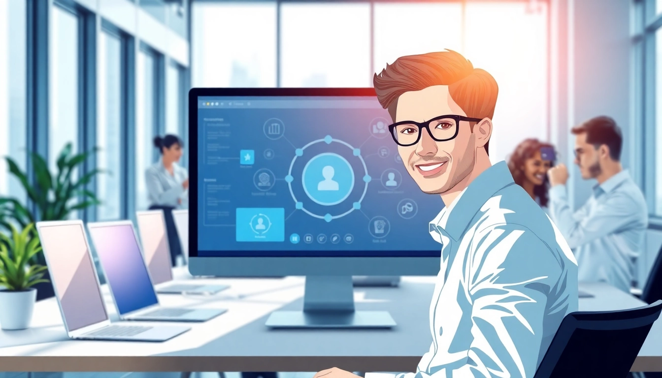Optimize workflows with an enterprise assistant in a modern office setting