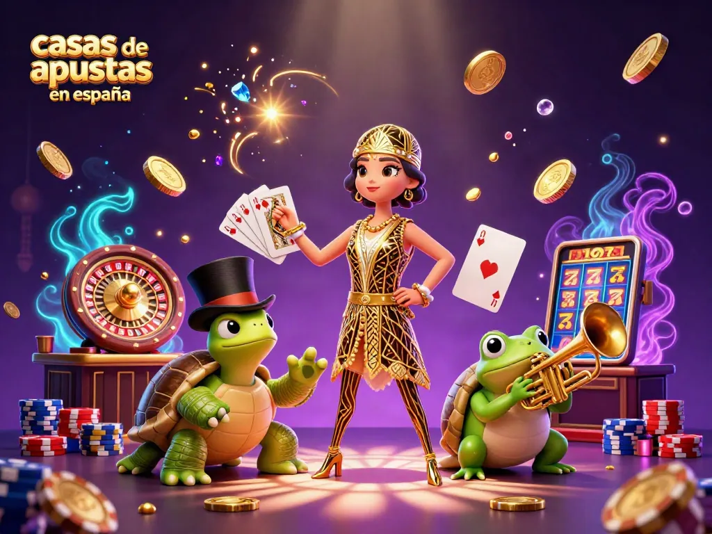 Vive la emoción de las casas de apuestas en España con un entretenimiento visual lleno de acción y premios.