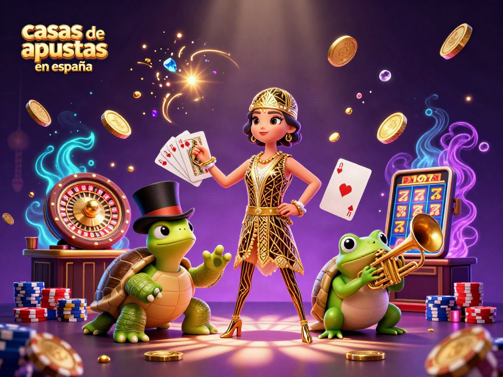 Vive la emoción de las casas de apuestas en España con un entretenimiento visual lleno de acción y premios.