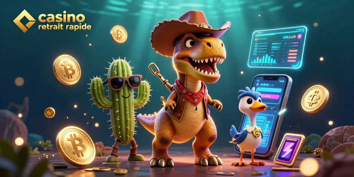 Découvrez des casinos avec un retrait rapide grâce à ce T-Rex et ses amis dans un monde numérique captivant.