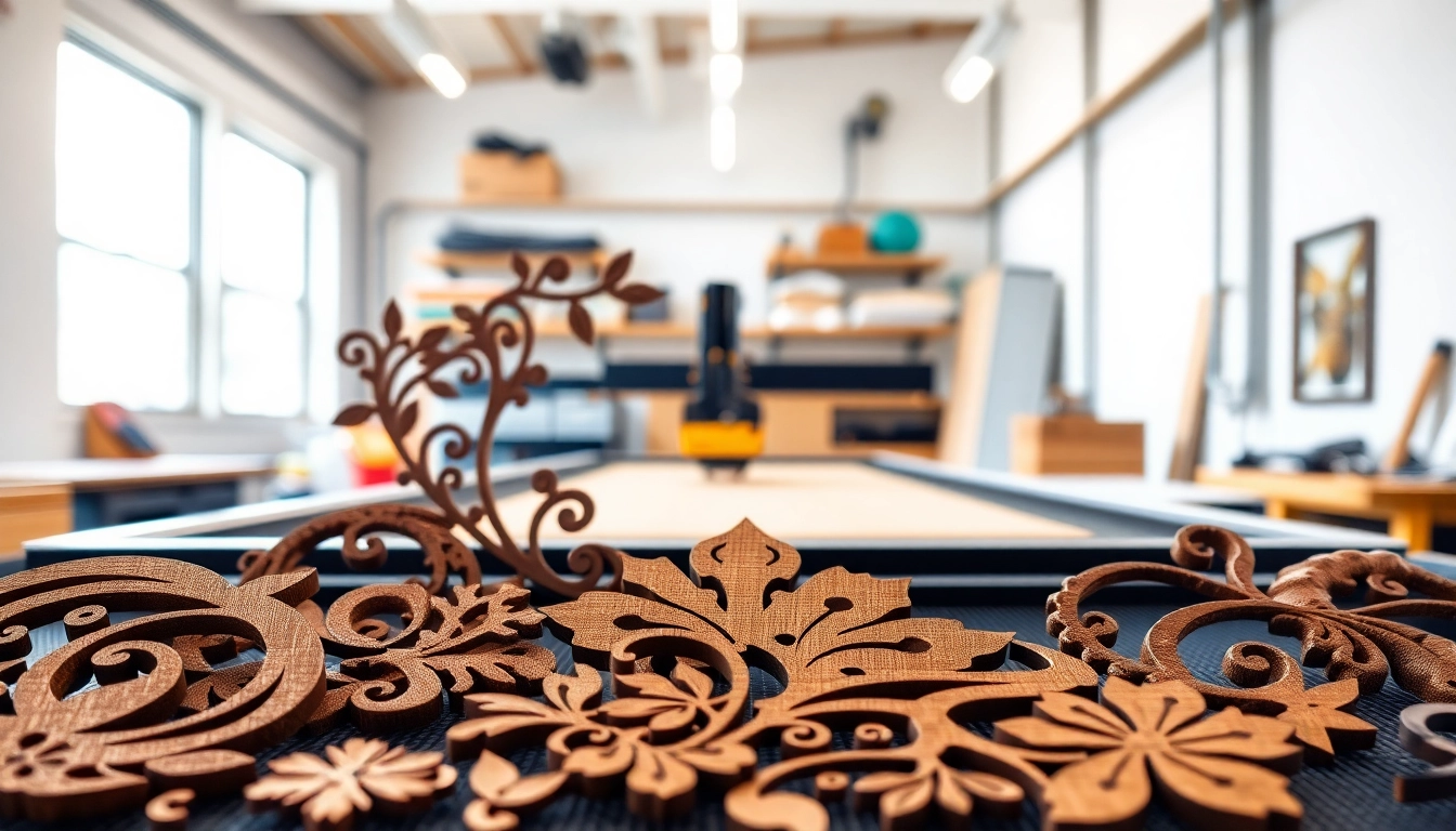 Showcase of dxf file for laser cutting designs in an artistic workspace highlighting precision.
