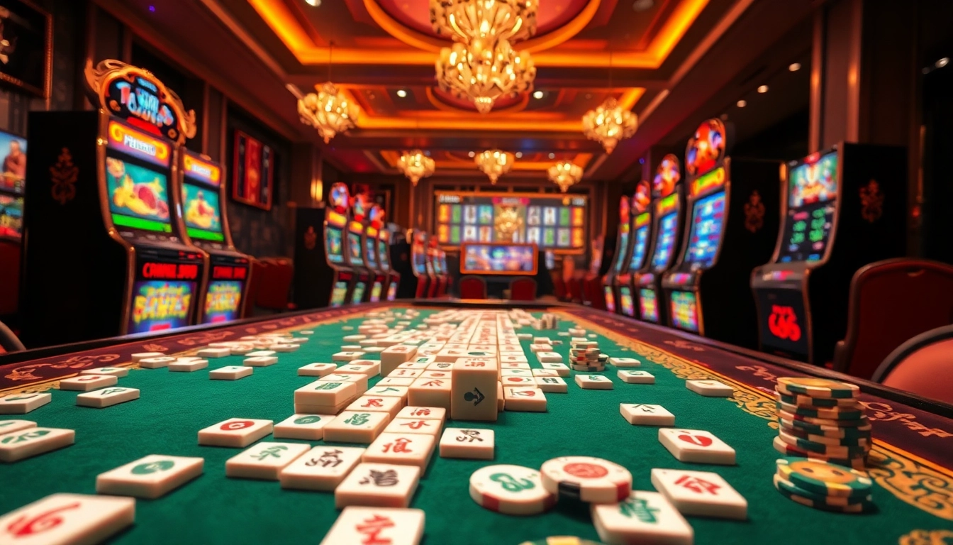 Rasakan permainan Mahjong Ways 2 dengan mesin slot berwarna-warni dan ubin mahjong yang mewah.
