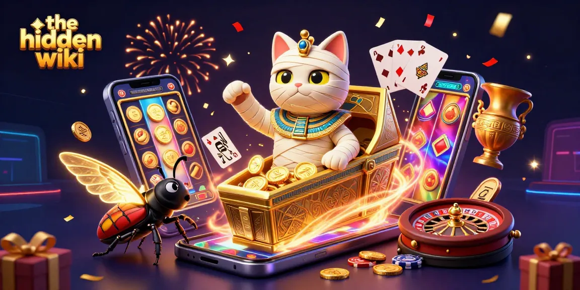 Engage with the hidden wiki in a vibrant 3D casino world featuring animated gaming elements.