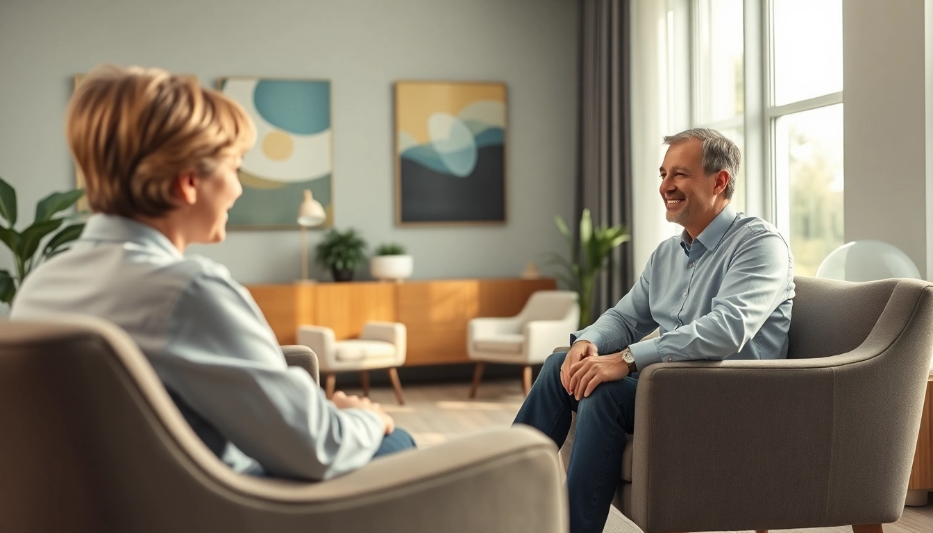 Consultation between psychiatrists in dubai and a client in a calming environment.