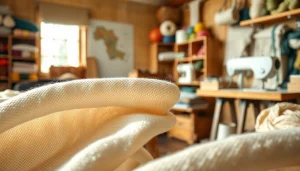 Verken ongebleekt katoen met een focus op de unieke textuur en natuurlijke kleuren.