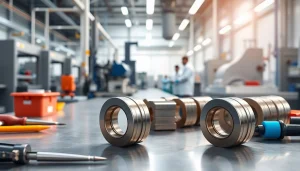 Showcasing NdFeB magnets manufacturer in china with precision craftsmanship in a modern industrial setting.