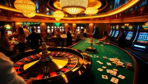 Experience the high-stakes thrill with XX88 Boats offering luxury casino gaming, poker chips flying amid excitement.