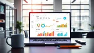 Engaging visual of an Instagram smm panel workspace showcasing digital marketing analytics.