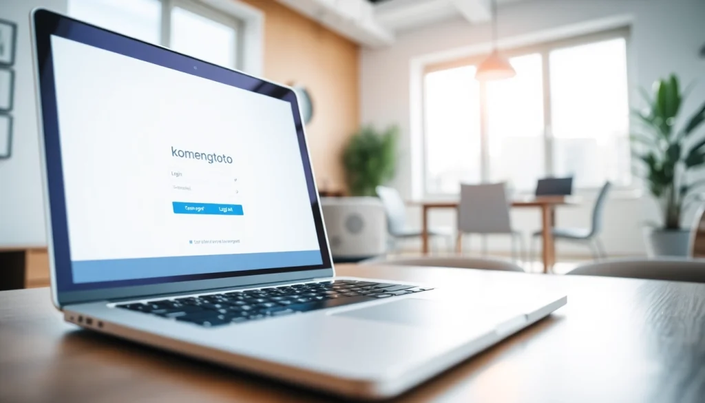 Masuk ke halaman komengtoto login dengan antarmuka digital yang profesional dan modern.