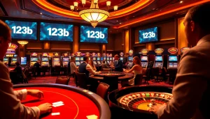 Players engaging in thrilling games at 123b casino, highlighting excitement and strategies.